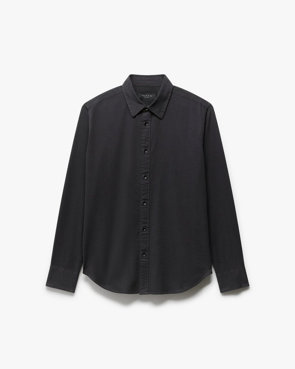 Tomlin Stretch Dobby Shirt Charcoal Grey - Image 2