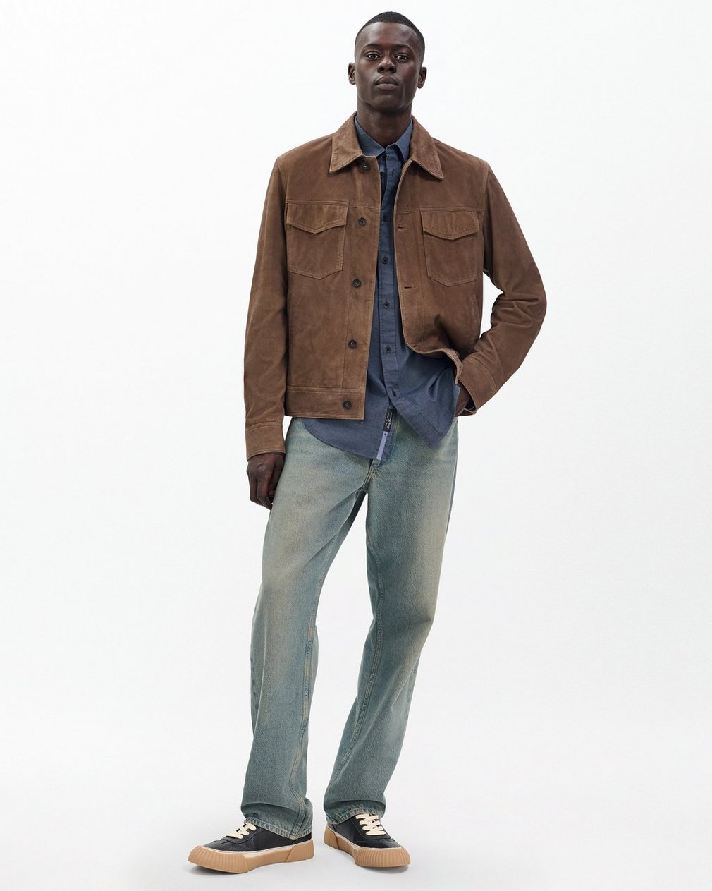 Tomlin Stretch Dobby Shirt Shark Blue - Image 3