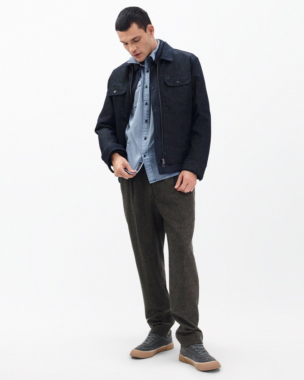 Finch Military Shirt Workwear Blue - Image 3