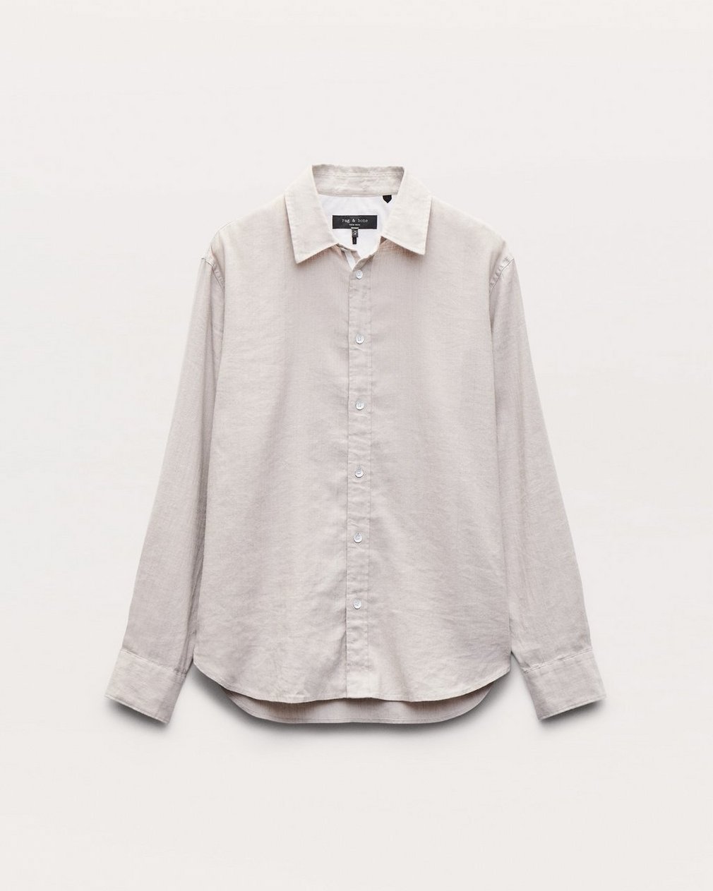 Finch Linen-Blend Shirt Chime Grey - Image 2