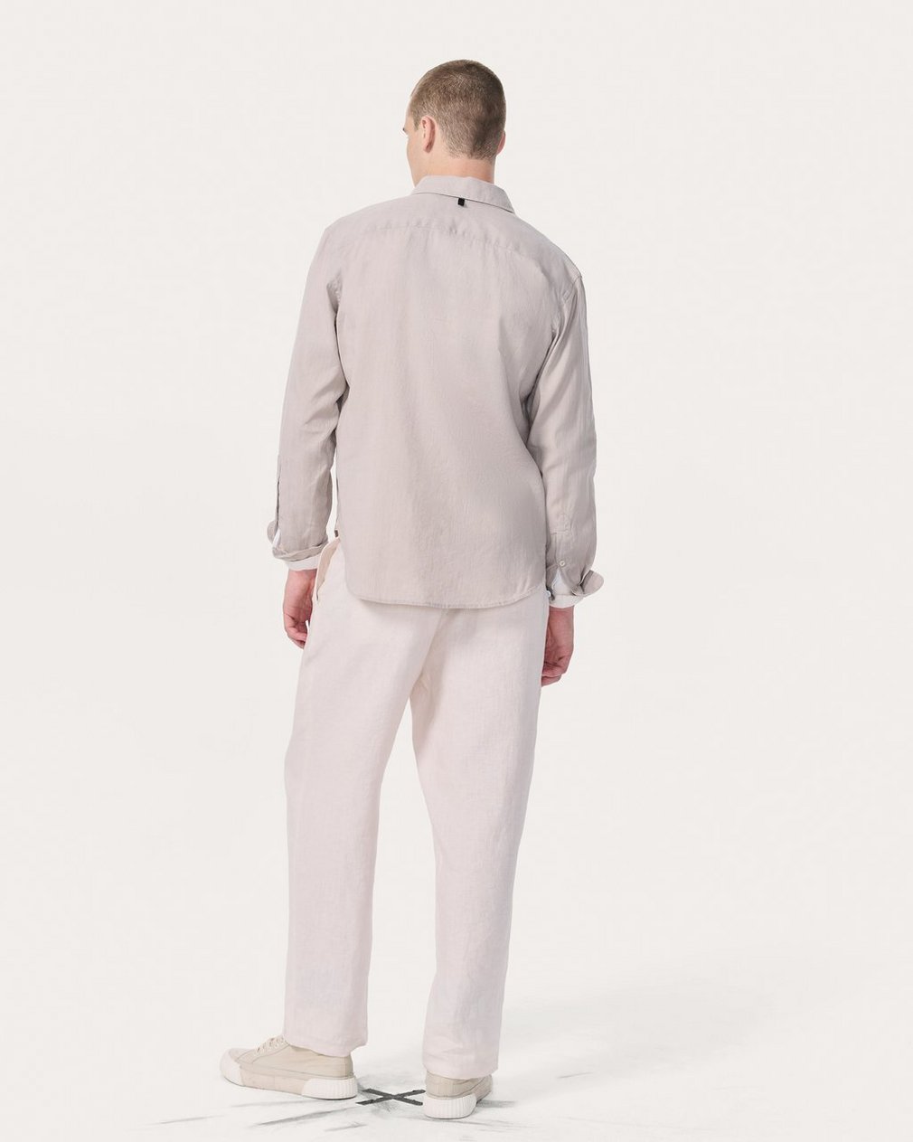 Finch Linen-Blend Shirt Chime Grey - Image 6