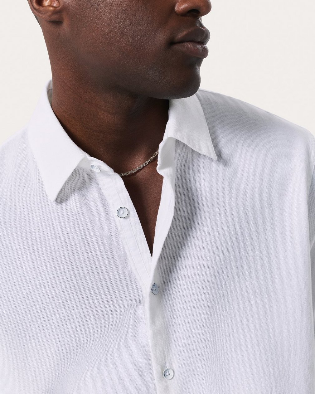 Dalton Canvas Shirt White - Image 4