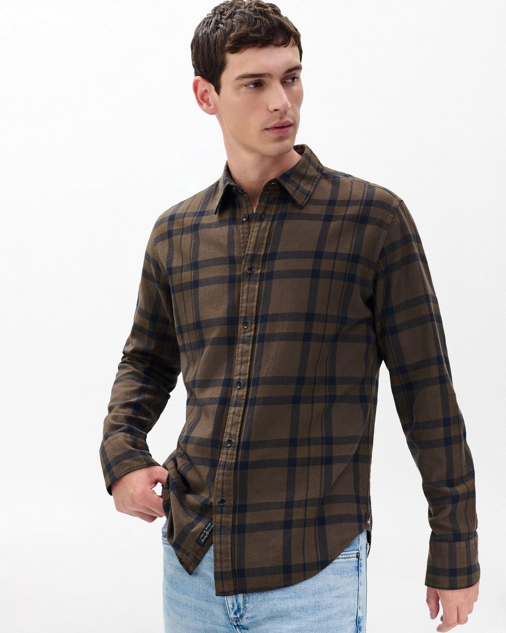 Tomlin Plaid Flannel Shirt Stonewall