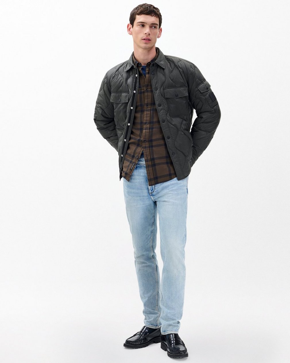 Tomlin Plaid Flannel Shirt Stonewall - Image 3
