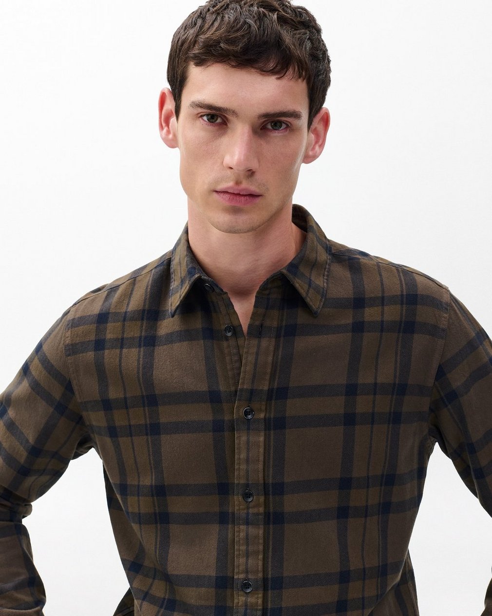 Tomlin Plaid Flannel Shirt Stonewall - Image 4
