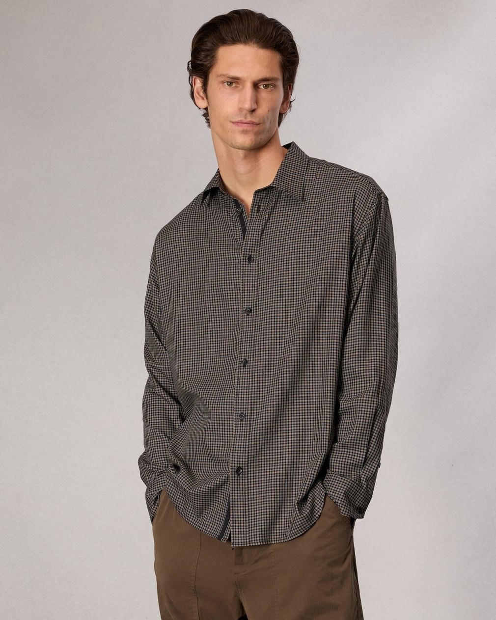 Matthew Plaid Shirt Green Plai