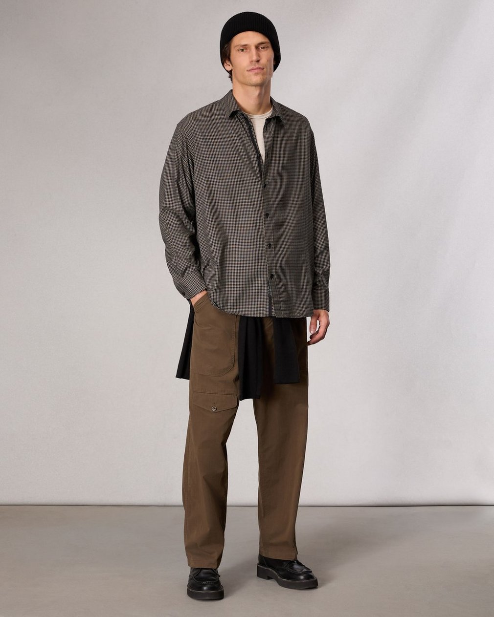 Matthew Plaid Shirt Green Plai - Image 3