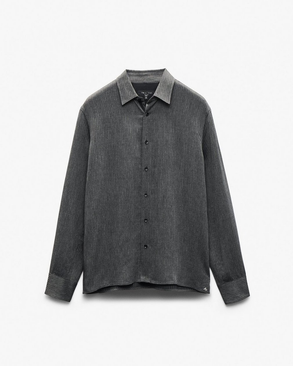 Dalton Geo Patterned Shirt Grey - Image 2