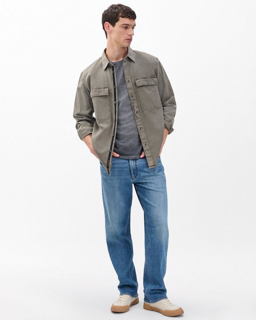 Finch Overdyed Shirt Brown - Image 3