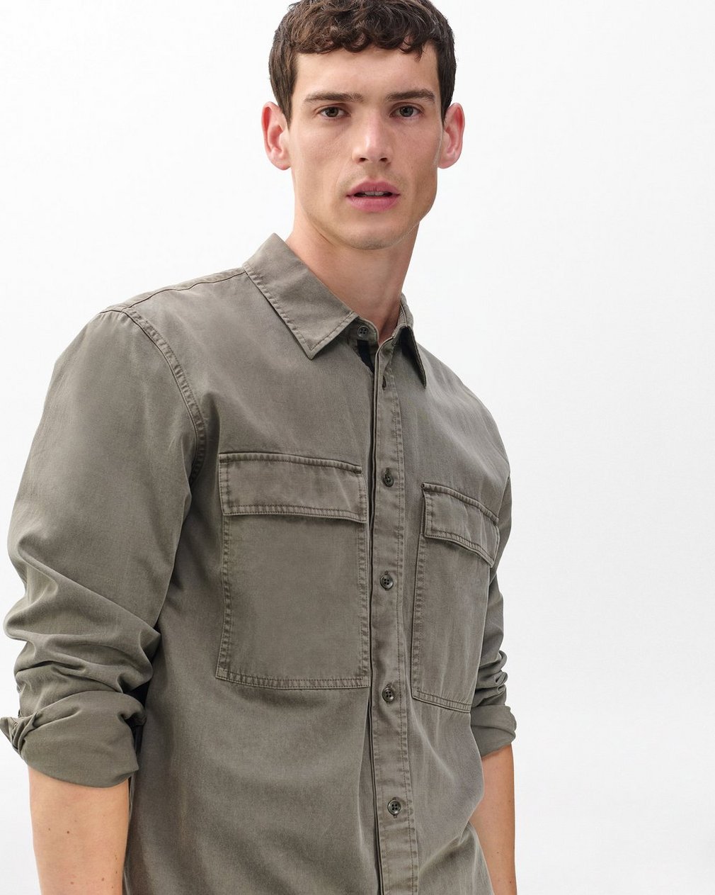 Finch Overdyed Shirt Brown - Image 4