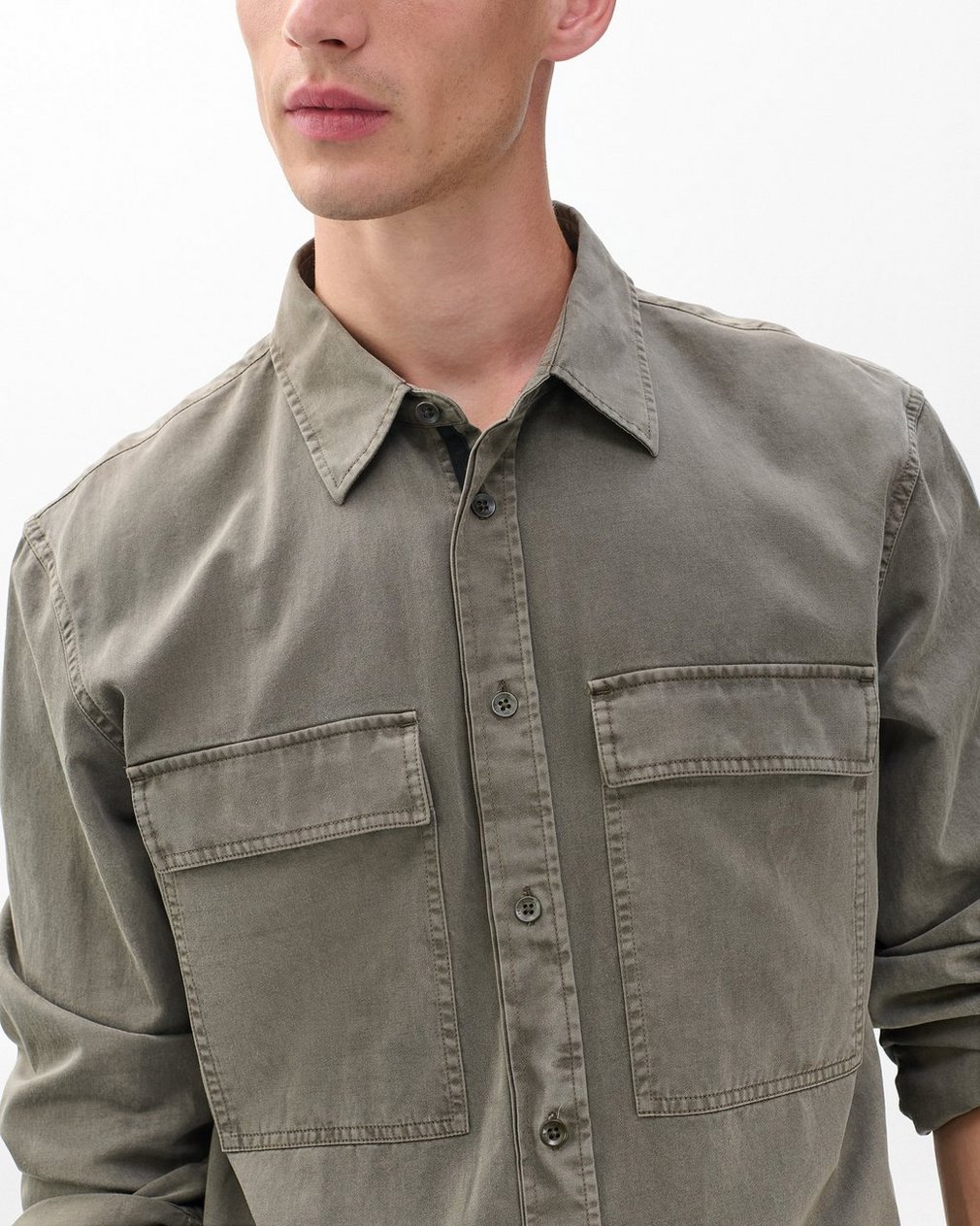 Finch Overdyed Shirt Brown - Image 5