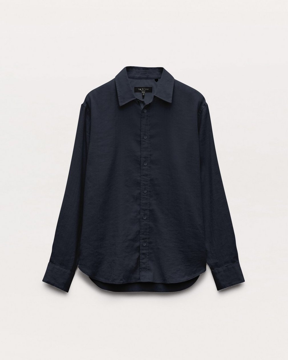 Finch Linen-Blend Shirt Black - Image 2