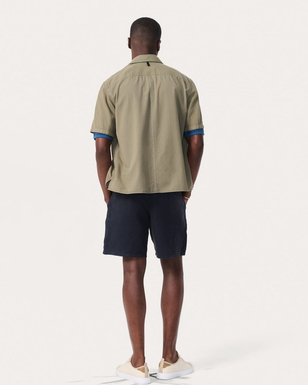 Dalton Patchwork Shirt Burnt Olive - Image 6