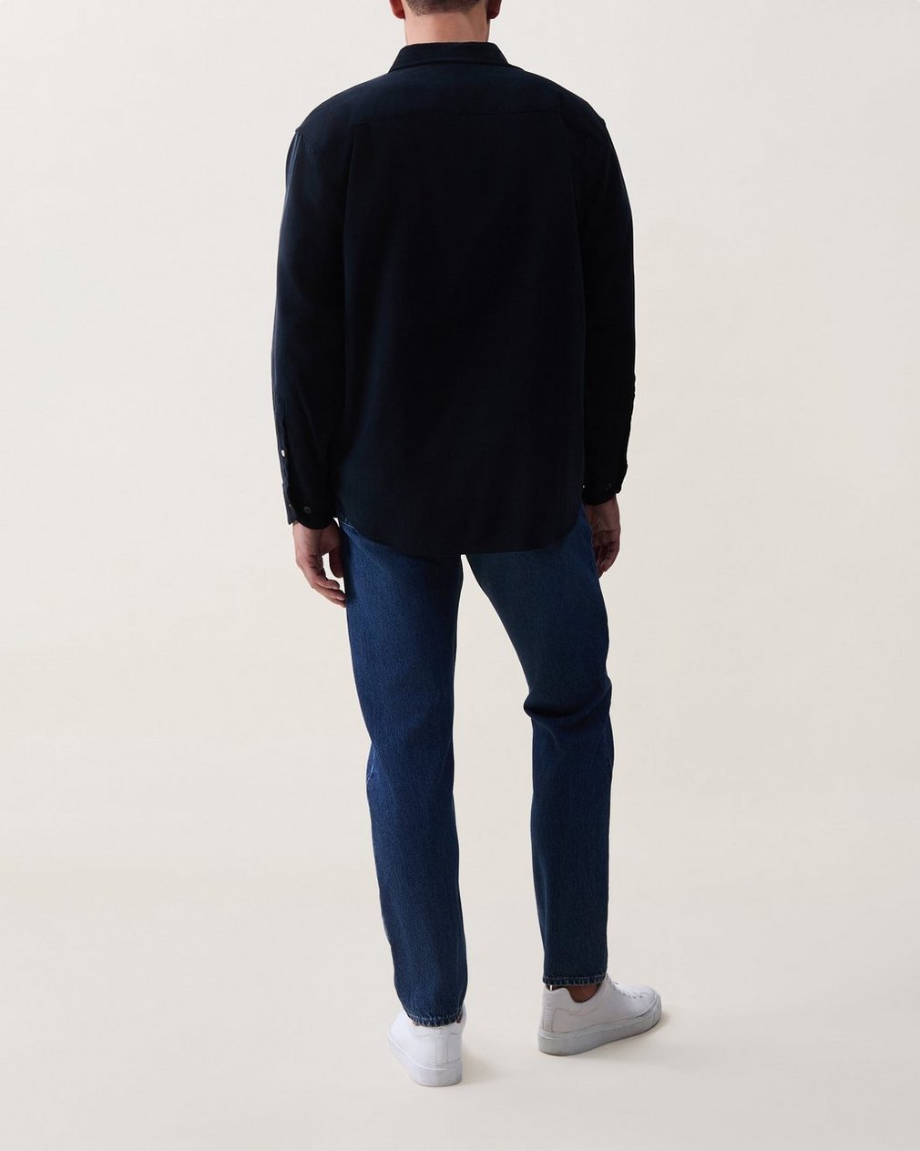 Mateo Cotton Corduroy Shirt Black - Image 2
