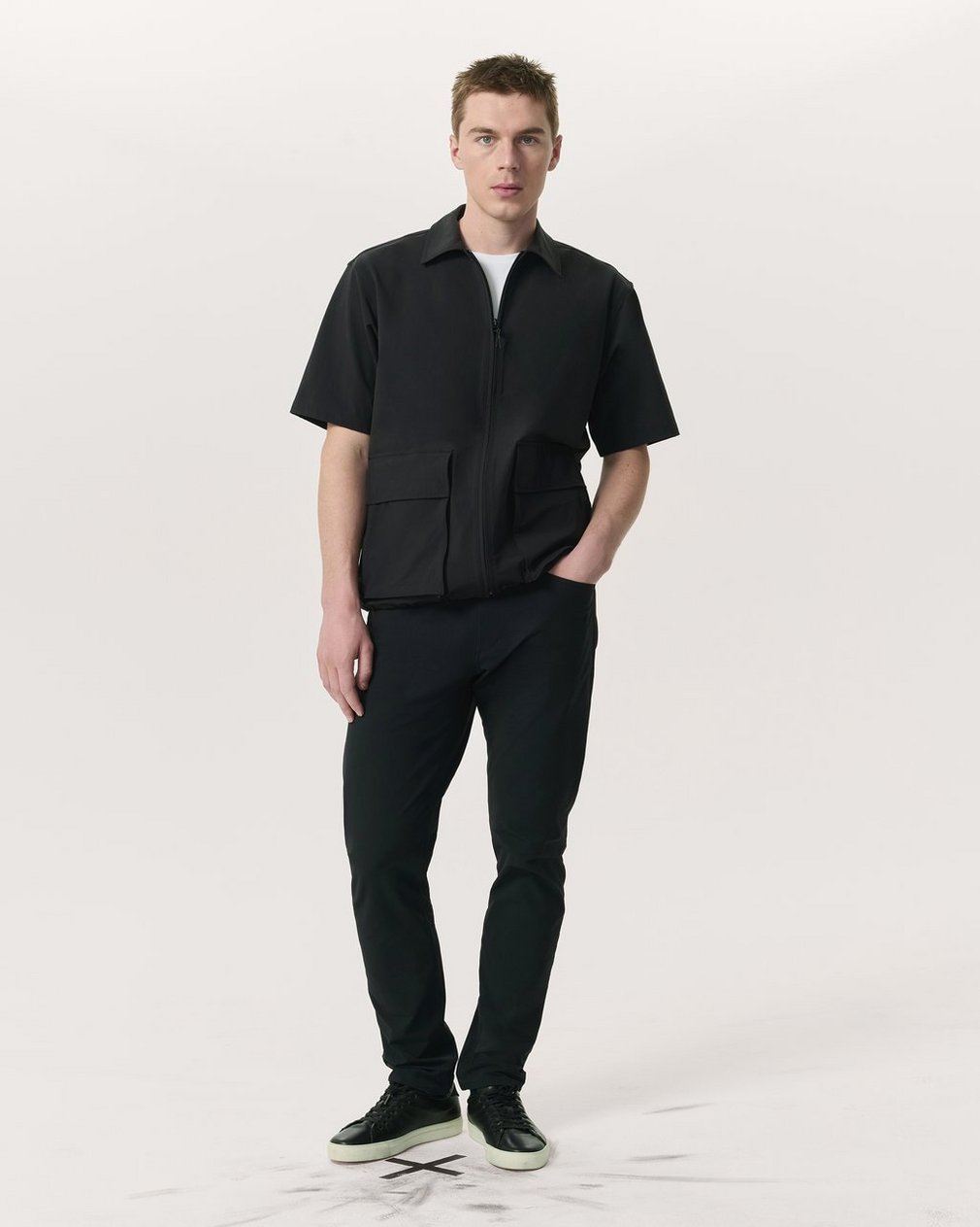 Breaker Relaxed Fit Utility Overshirt Black - Image 4