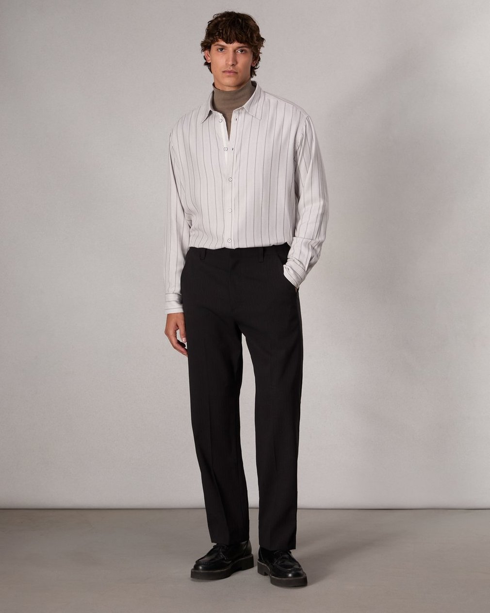 Matthew Striped Shirt White Stripe - Image 3