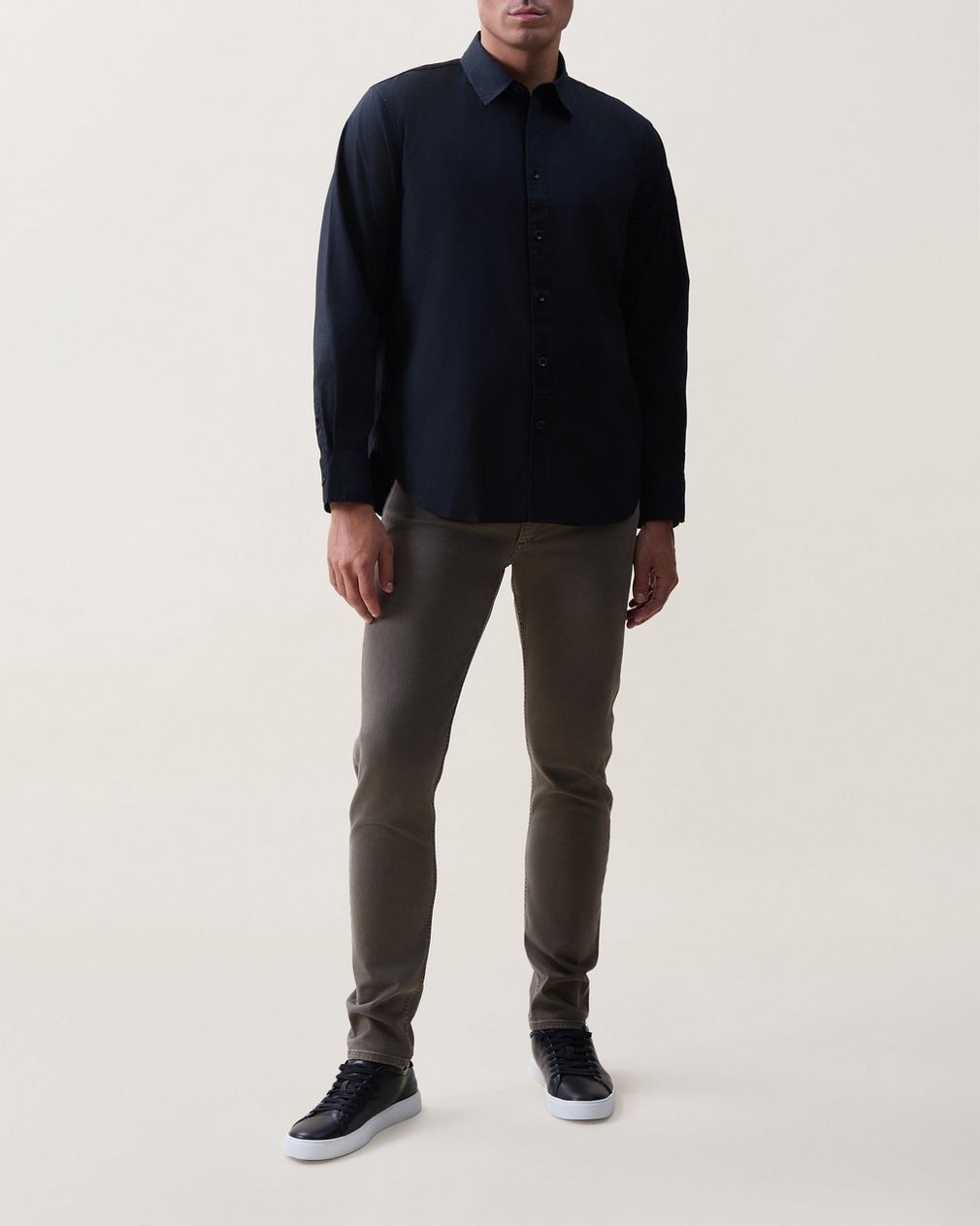 Griffin Poplin Shirt Black
