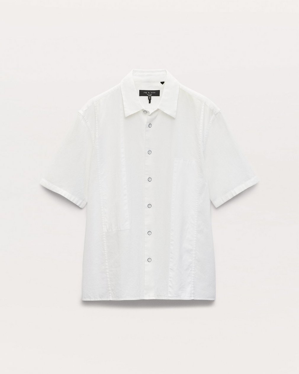 Dalton Patchwork Shirt White - Image 2