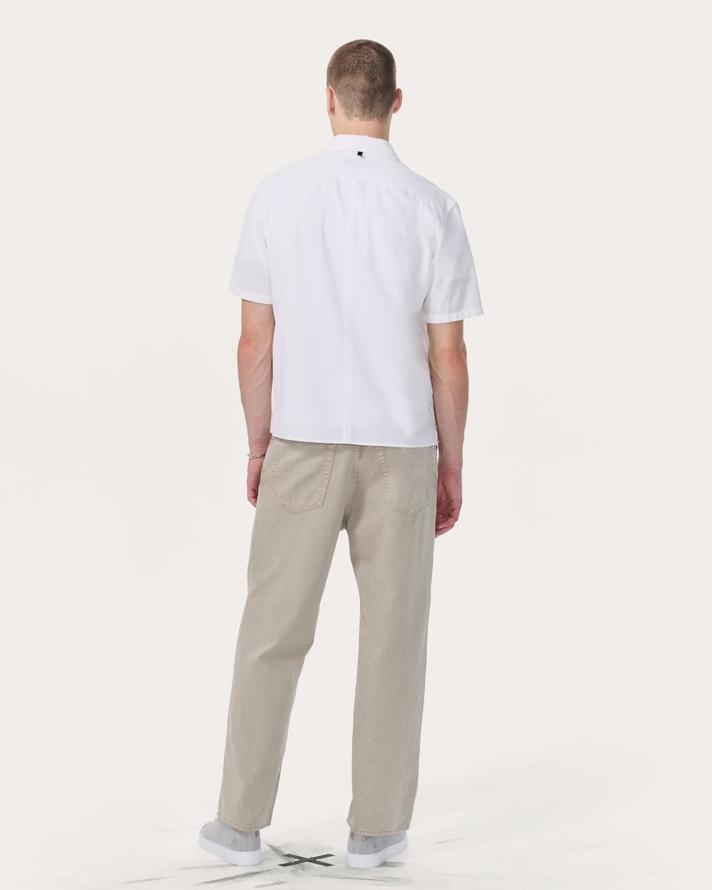 Dalton Patchwork Shirt White - Image 6
