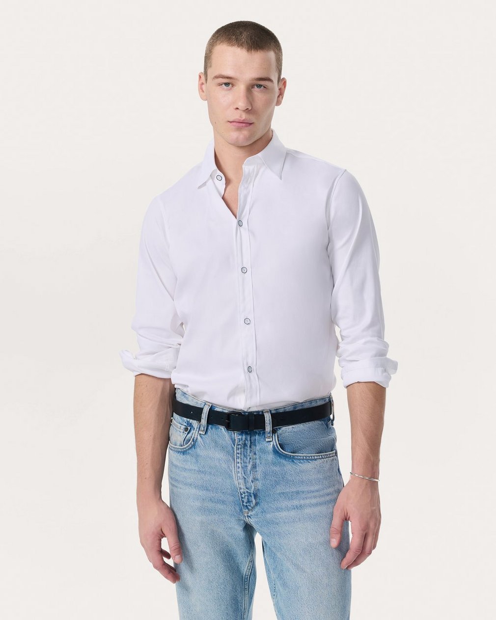 Patrick Poplin Shirt White