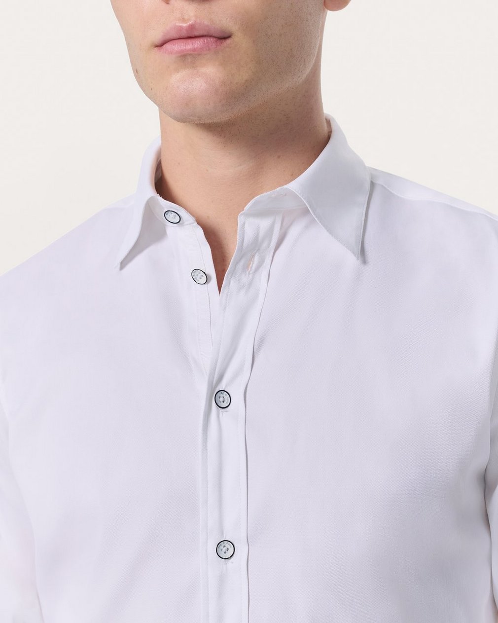 Patrick Poplin Shirt White - Image 4