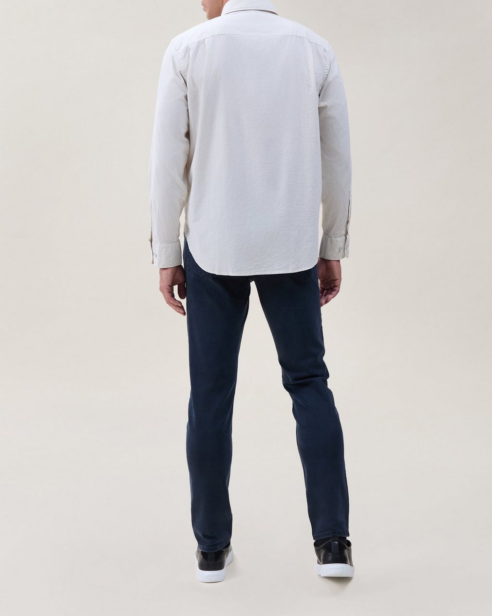 Griffin Poplin Striped Shirt White Multi - Image 2