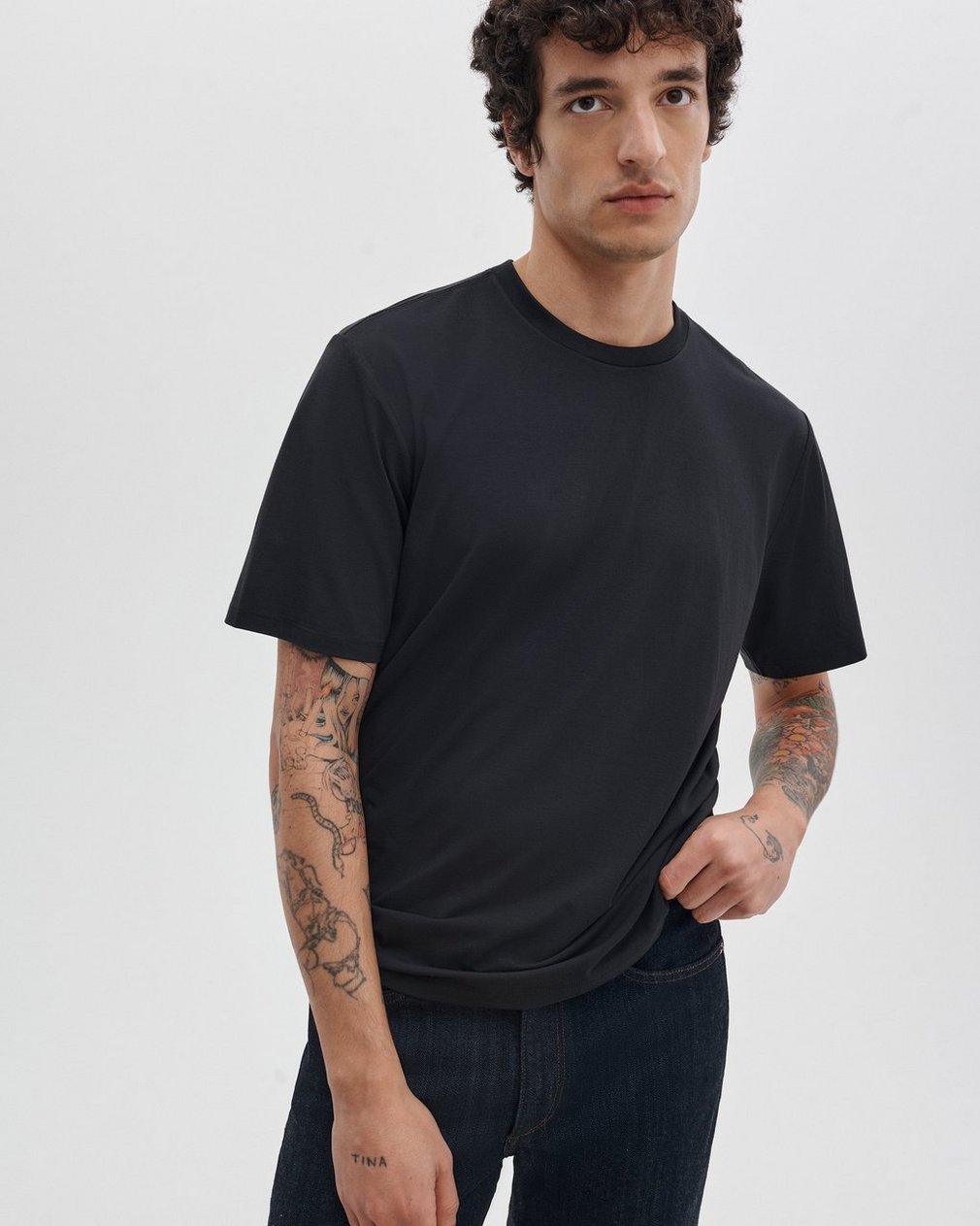 Tech Jersey T Shirt Black - Image 2
