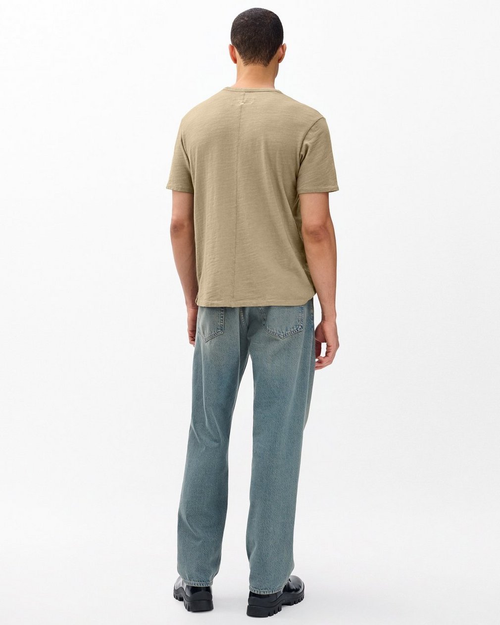 Washed Classic Flame T Shirt Sage - Image 5