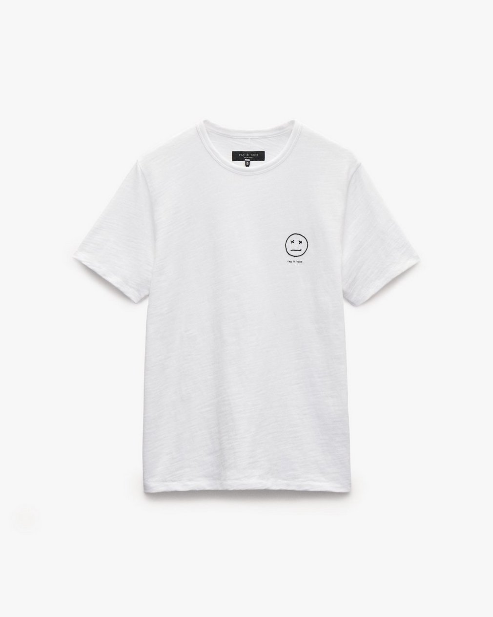 Sour Face Embroidered T Shirt White
