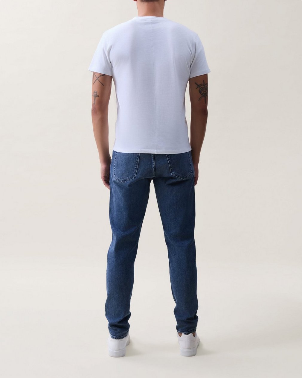 Classic Slub Cotton Henley White - Image 2