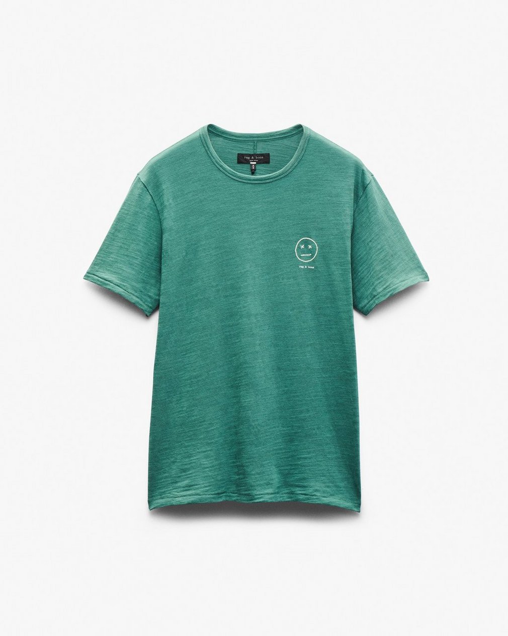 Sour Face Embroidered T Shirt Pine Forest
