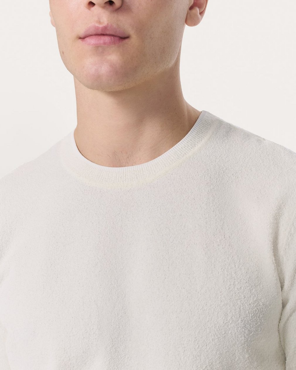 Zuma Knit T Shirt Chalk - Image 4