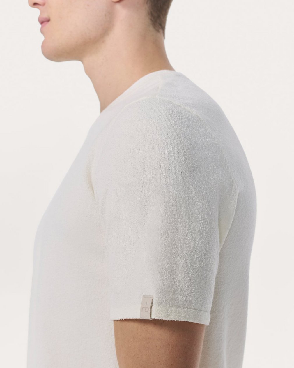 Zuma Knit T Shirt Chalk - Image 5