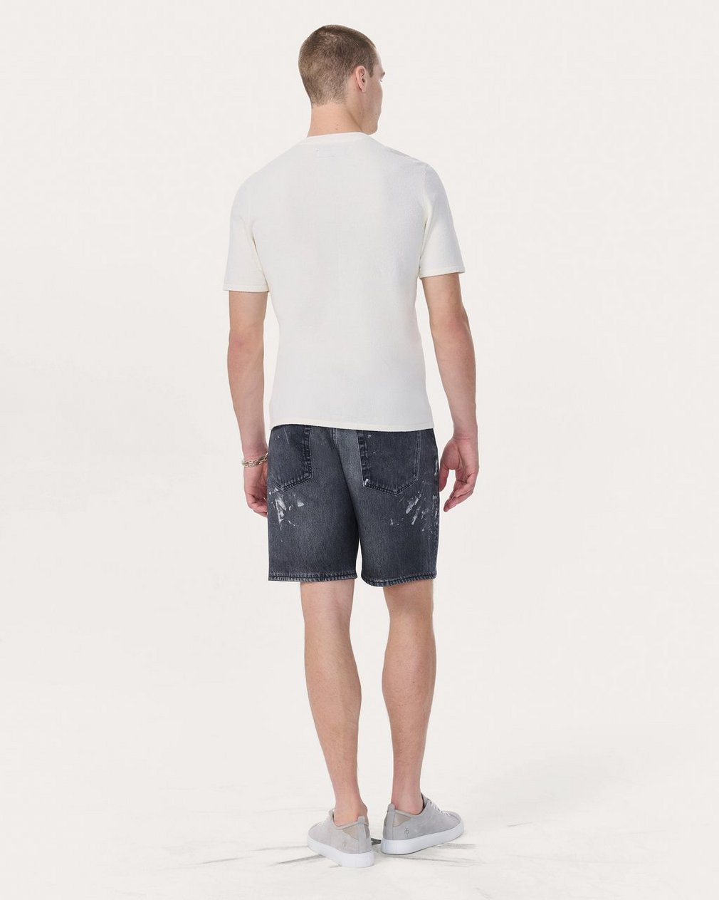 Zuma Knit T Shirt Chalk - Image 6