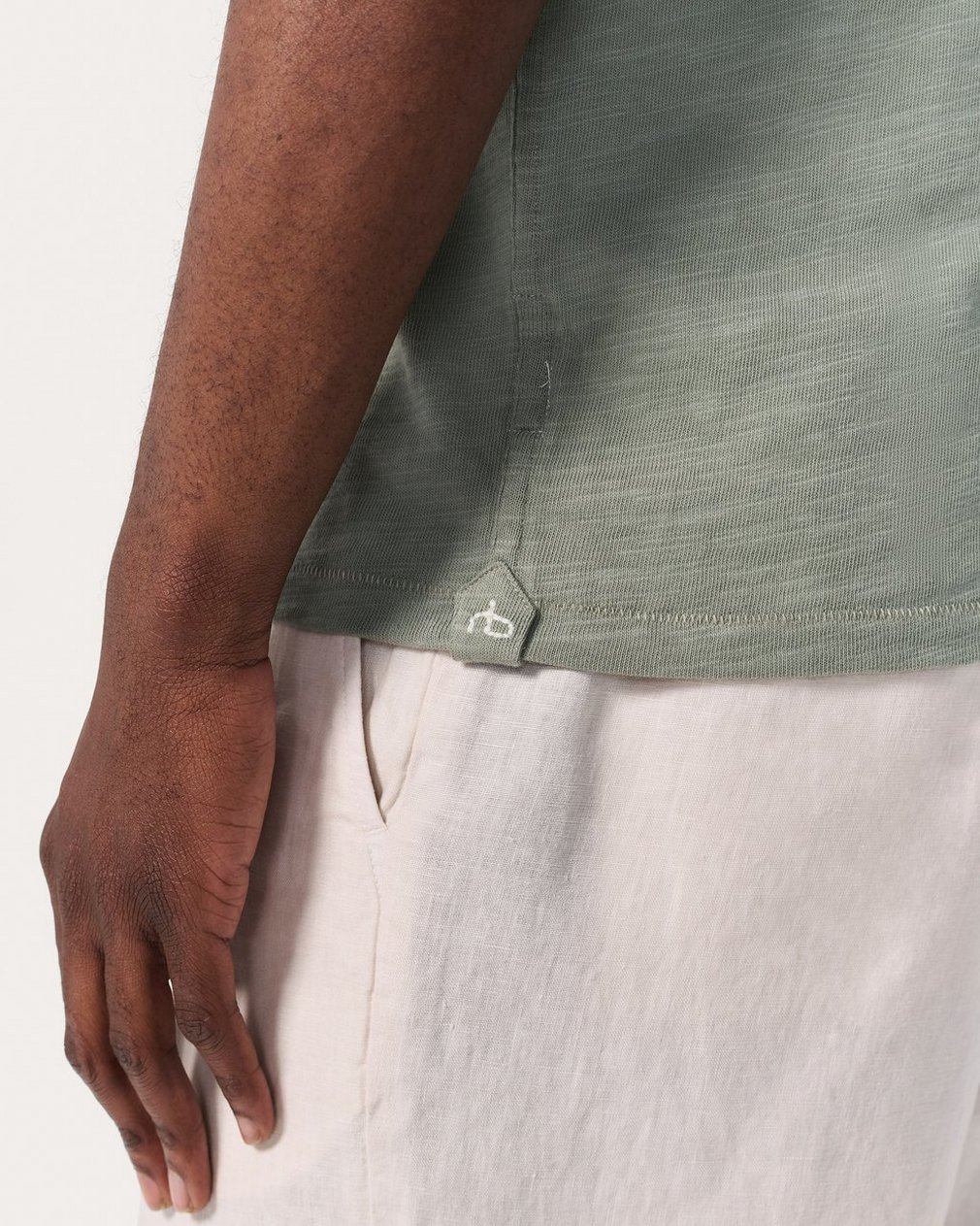 Classic Flame T Shirt Leaf Grey - Image 5