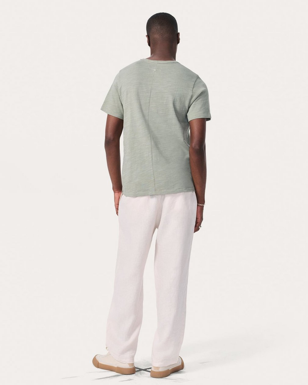 Classic Flame T Shirt Leaf Grey - Image 6