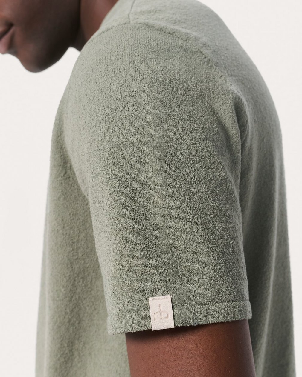 Zuma Knit T Shirt Leaf Grey - Image 5