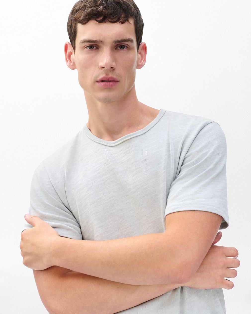 Classic Flame T Shirt Grey Ice - Image 4