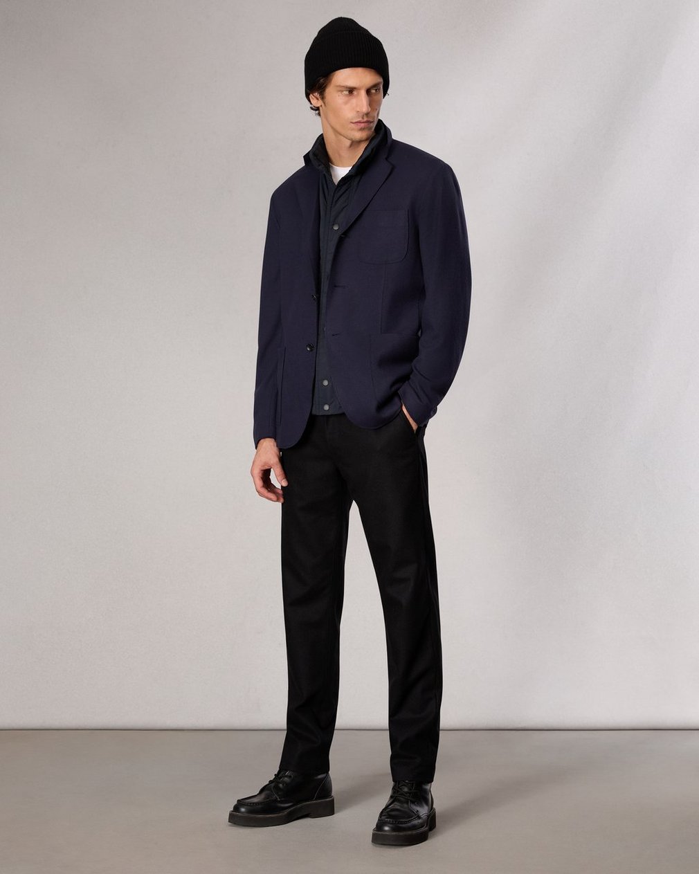 Achilles Knit Blazer Dark Sapphire - Image 7