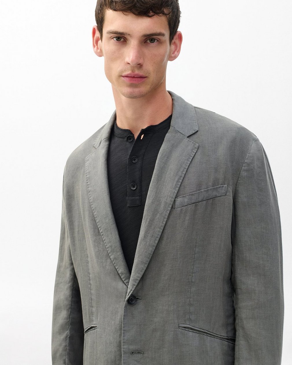 Butler Linen Blazer Pavement - Image 4