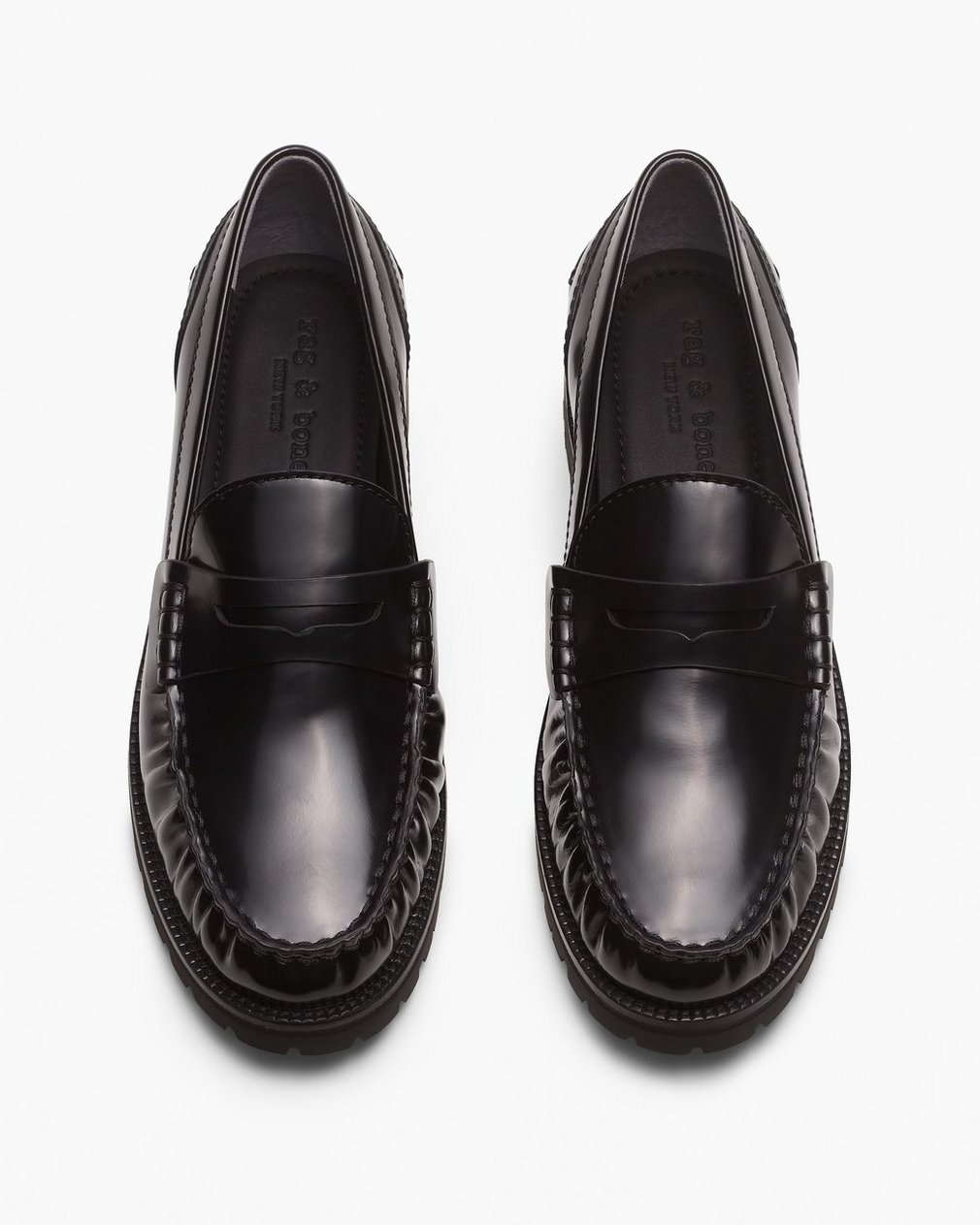 Chris Leather Loafers Black - Image 5