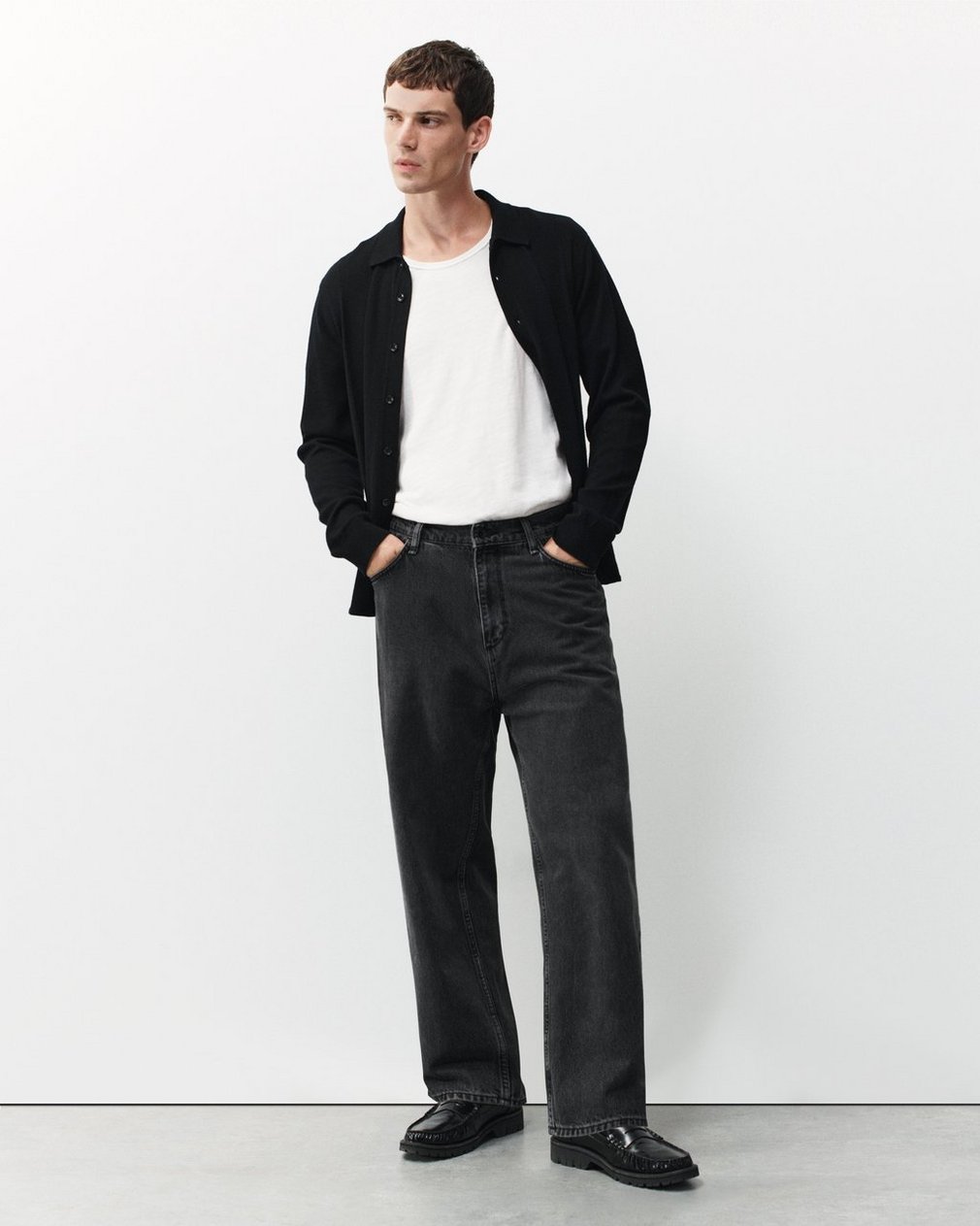 Chris Leather Loafers Black - Image 6