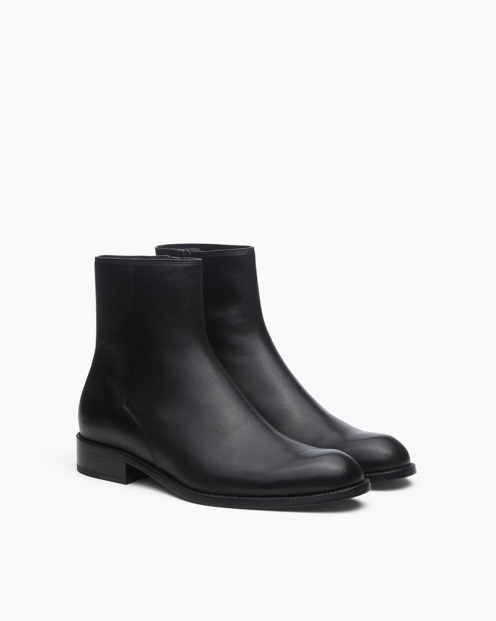 Angelo Leather Ankle Boots Black - Image 3