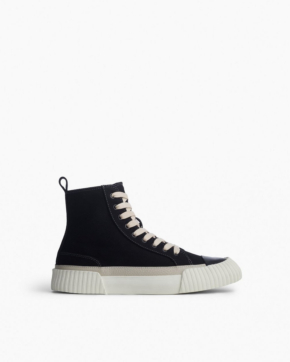 Jones High-Top Canvas Sneakers Black