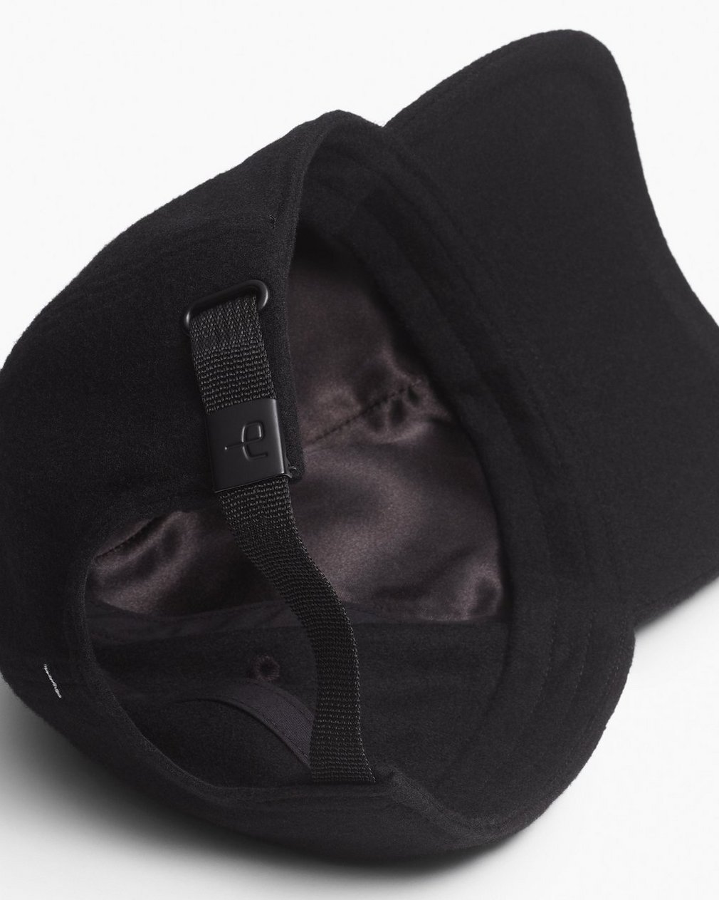 Miles Wool-Blend Baseball Cap Black Wool - Image 2