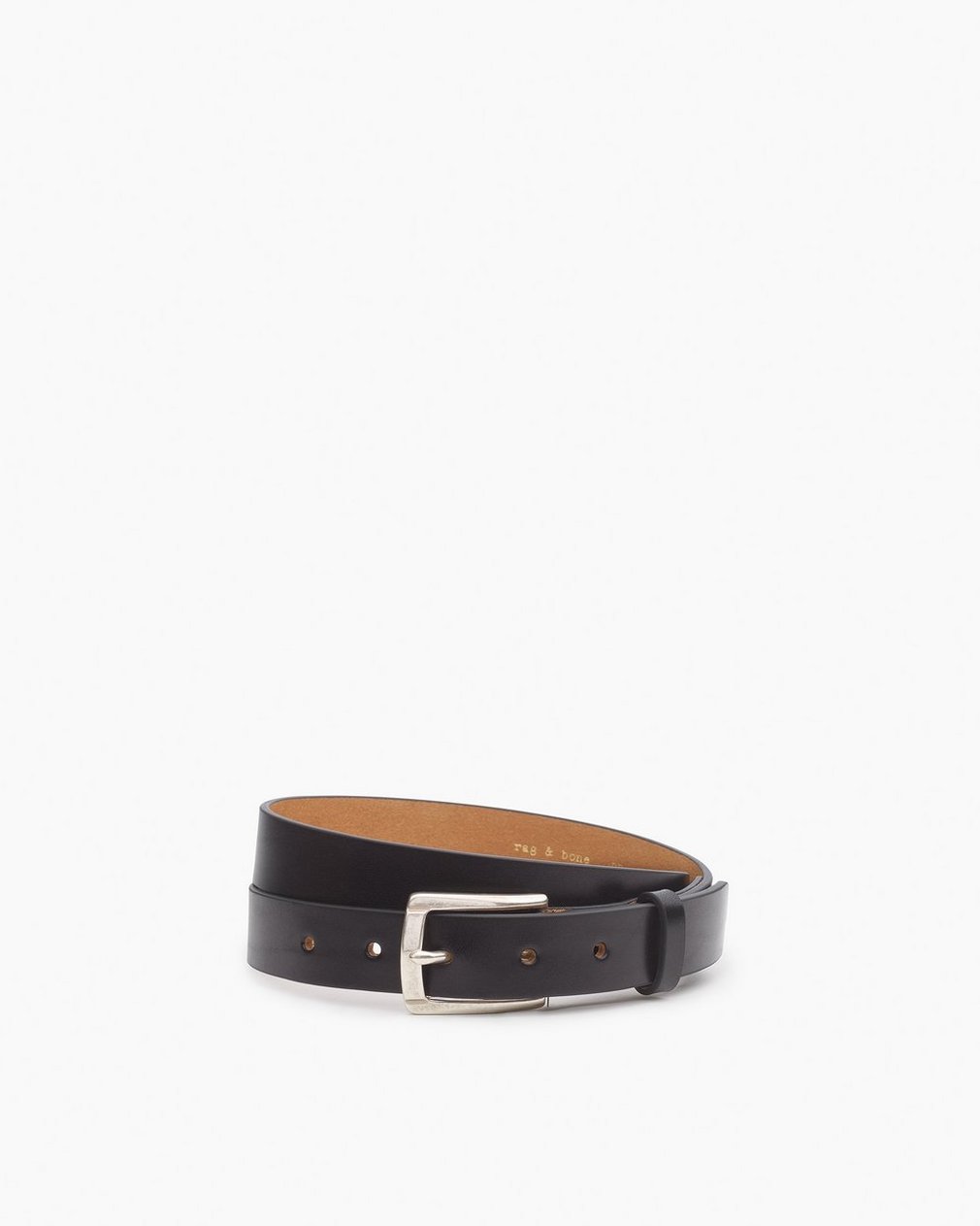 Logan Leather Belt Black