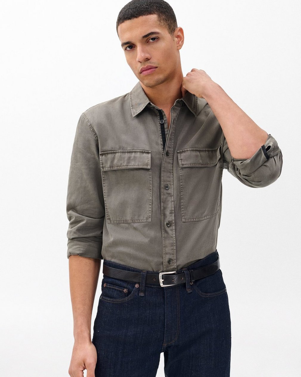 Logan Leather Belt Black - Image 2