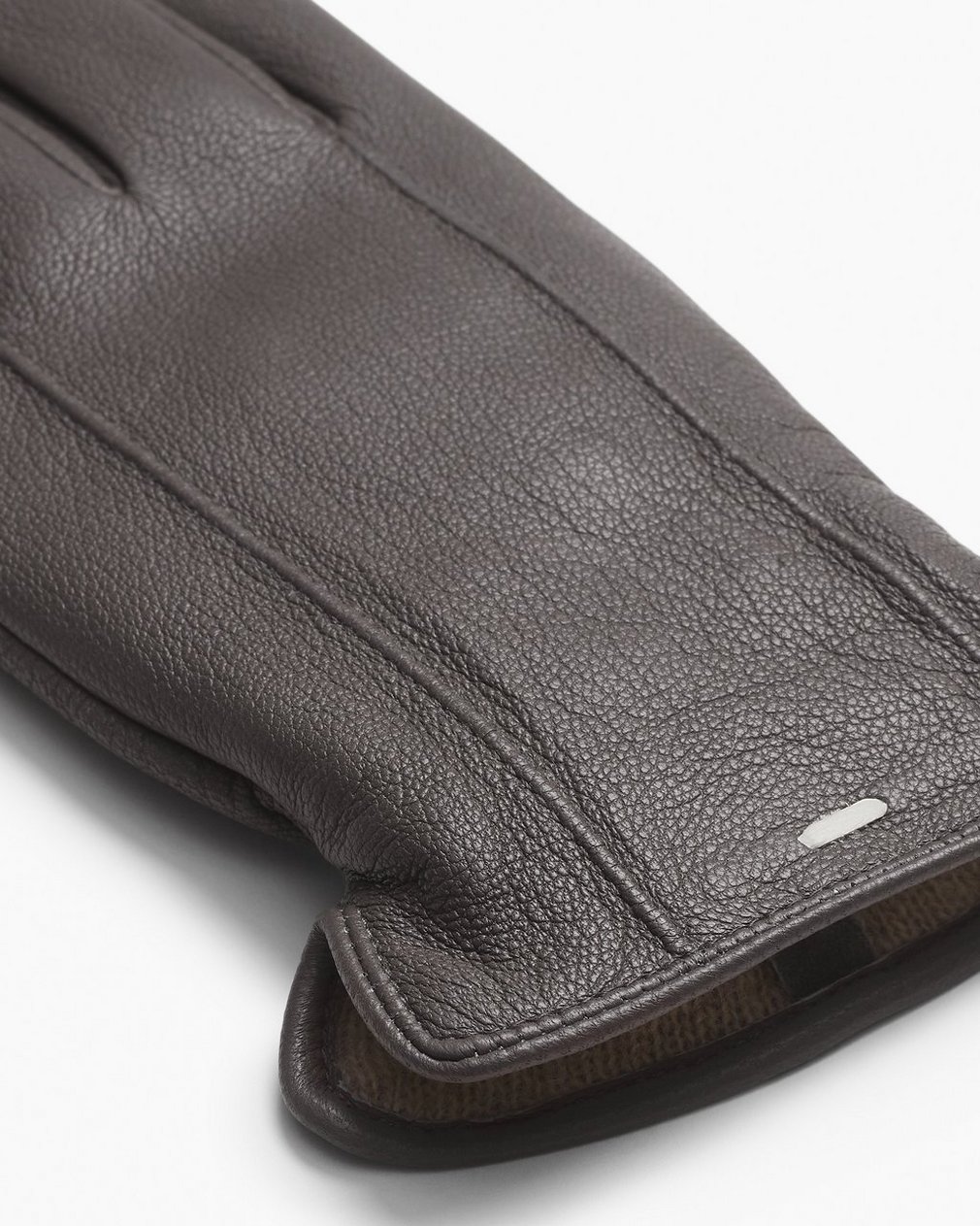 Evan Leather Gloves Dark Grey - Image 2
