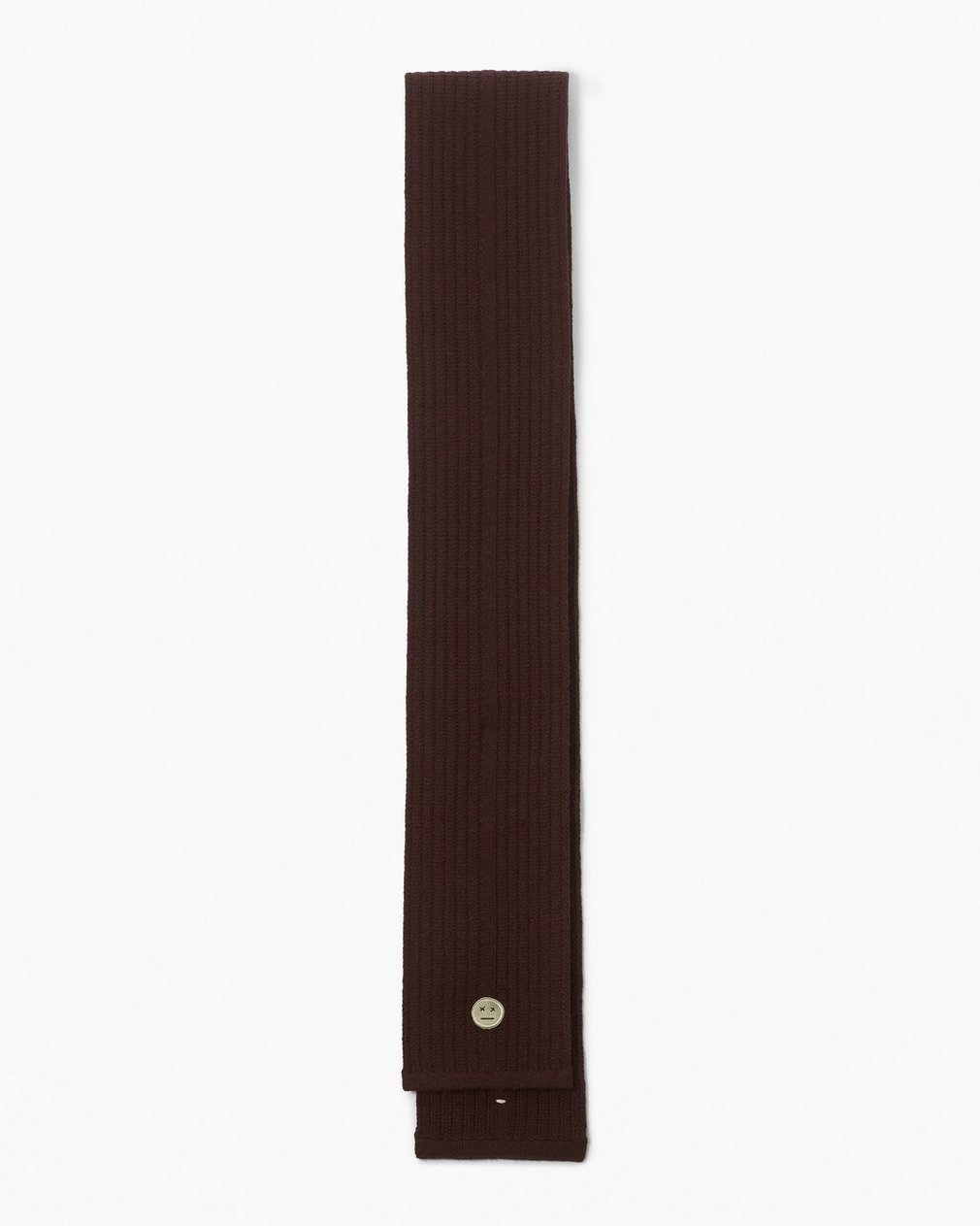 Sour Face Wool Scarf Brown