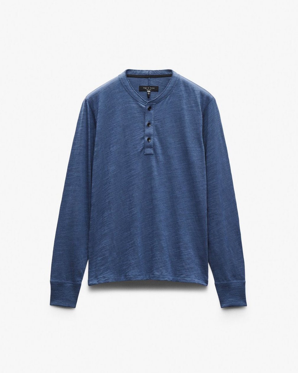 Classic Flame Henley Worn Indigo
